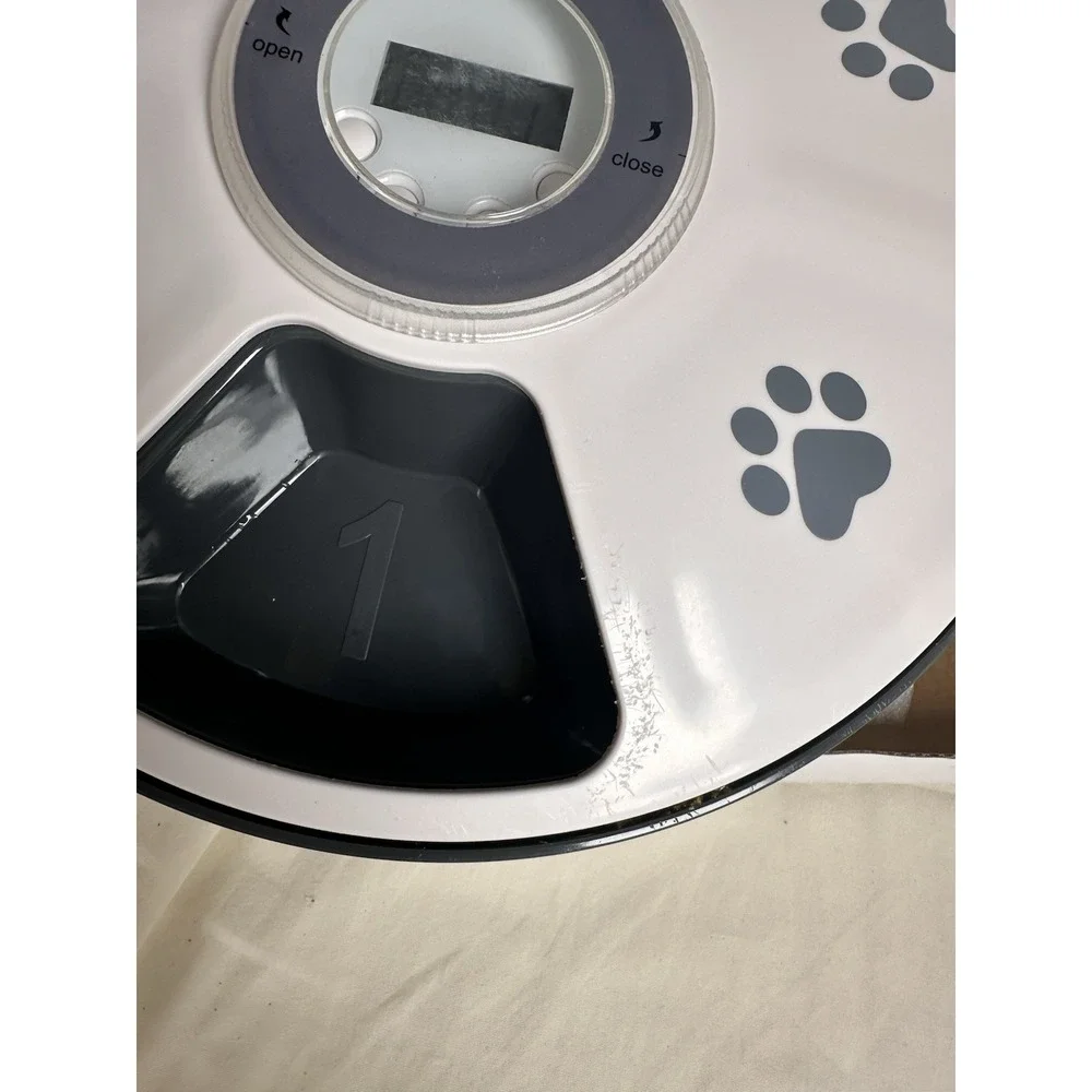 CHINTU Automatic Timed Pet Feeder 6‎ Meal Tray Cat Dog Food Dispenser